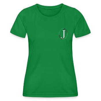 Buchstabe J - Frauen Funktions-T-Shirt - Kelly Green - Vorne - AI Model Female 172 dark (172cm)