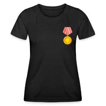 Carolina Reaper Medal - Women's Functional T-Shirt - black - Front - AI Model Female 172 light (172cm)