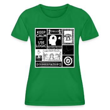 VIRGO - Women's Functional T-Shirt - kelly green - Front - AI Model Female 172 dark (172cm)