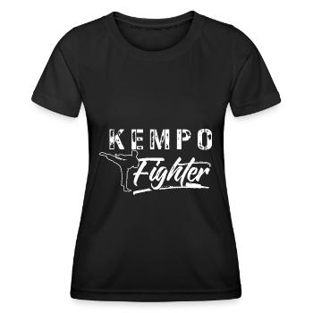 Kempo Kämpfer Kenpo Karate Shaolin Kampfsport - Frauen Funktions-T-Shirt - Schwarz - Vorne - AI Model Female 172 light (172cm)