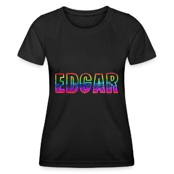 edgar rs rainbow - Women's Functional T-Shirt - black - Front - AI Model Female 172 light (172cm)
