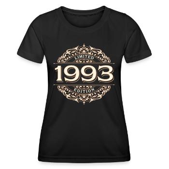 Limited Edition 1993 Vintage Geburtstag Geschenk - Frauen Funktions-T-Shirt - Schwarz - Vorne - AI Model Female 172 light (172cm)