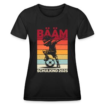 Enrollment Back to School Boys Schoolchild 2025 - Women's Functional T-Shirt - black - Front - AI Model Female 172 light (172cm)