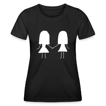 meilleure amie - T-shirt sport Femme - noir - Devant - AI Model Female 172 light (172cm)