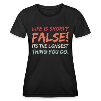 Inspiration Motivation Positive Life Lifetime - Women's Functional T-Shirt - black - Front - AI Model Female 172 light (172cm)