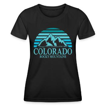 Colorado Mountain Rocky - Women's Functional T-Shirt - black - Front - AI Model Female 172 light (172cm)