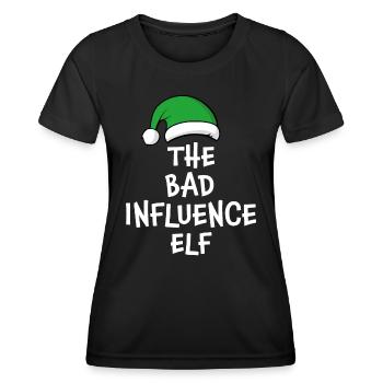 L’Elfe de la Mauvaise Influence - T-shirt sport Femme - noir - Devant - AI Model Female 172 light (172cm)