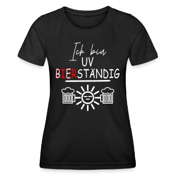 Bier Urlaub Saufen - Frauen Funktions-T-Shirt - Schwarz - Vorne - AI Model Female 172 light (172cm)