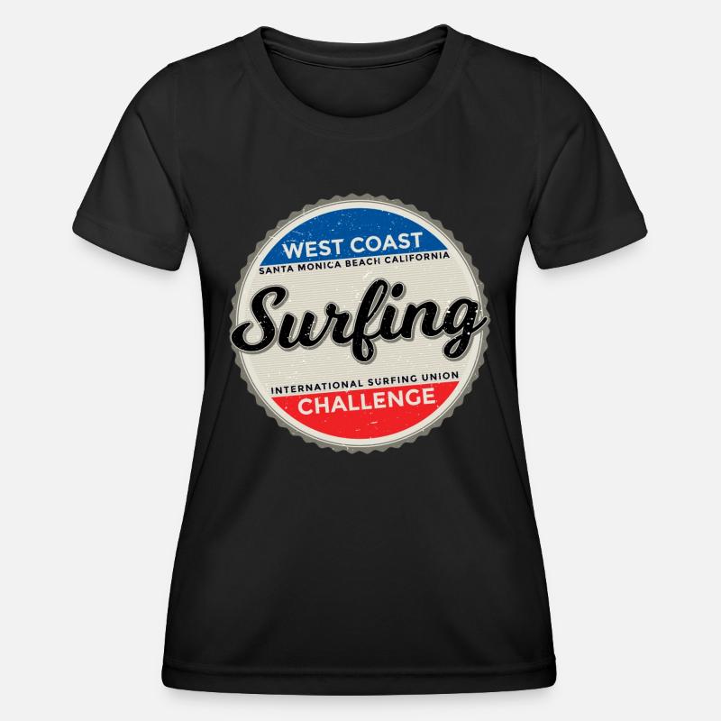Surfing - Women's Functional T-Shirt - black