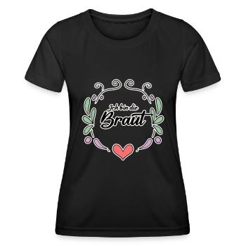 Die Braut Junggesellinnenabschied - Frauen Funktions-T-Shirt - Schwarz - Vorne - AI Model Female 172 light (172cm)