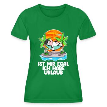 Urlaub - Frauen Funktions-T-Shirt - Kelly Green - Vorne - AI Model Female 172 dark (172cm)