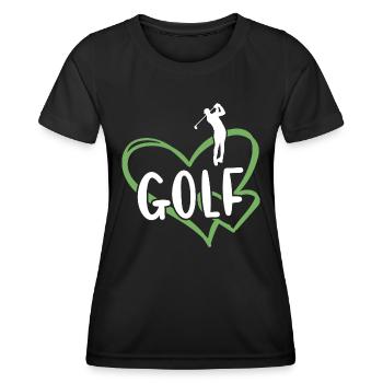 Sport Heart Golf - T-shirt sport Femme - noir - Devant - AI Model Female 172 light (172cm)
