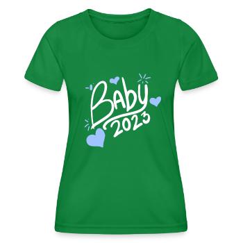 Bébé 2023 Garçon - T-shirt sport Femme - vert - Devant - AI Model Female 172 dark (172cm)
