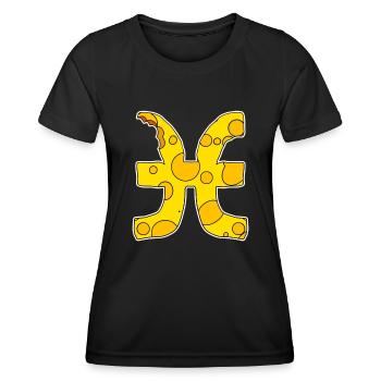 Zodiac Sign Pisces Symbol Pisces - Women's Functional T-Shirt - black - Front - AI Model Female 172 light (172cm)