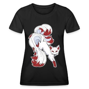 Nine-tailed fox - Women's Functional T-Shirt - black - Front - AI Model Female 172 light (172cm)