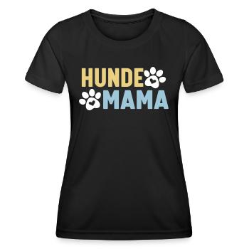 Chiens Maman - T-shirt sport Femme - noir - Devant - AI Model Female 172 light (172cm)