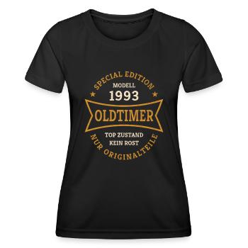 Oldtimer 30. Geburtstag Jahrgang 1993 Geschenkidee - Frauen Funktions-T-Shirt - Schwarz - Vorne - AI Model Female 172 light (172cm)