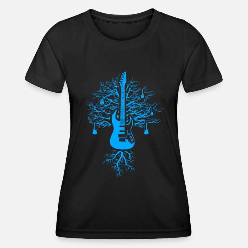 Guitar tree - Women's Functional T-Shirt - black