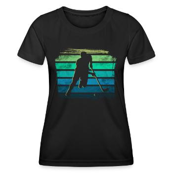 Floorball - T-shirt sport Femme - noir - Devant - AI Model Female 172 light (172cm)