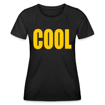 Cool - Frauen Funktions-T-Shirt - Schwarz - Vorne - AI Model Female 172 light (172cm)