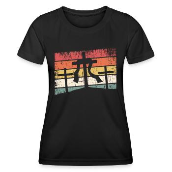 Jesus Christus - Christliches Shirt - Kreuz - Frauen Funktions-T-Shirt - Schwarz - Vorne - AI Model Female 172 light (172cm)