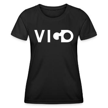 VIGO – Pontevedra – Galice – Espagne - T-shirt sport Femme - noir - Devant - AI Model Female 172 light (172cm)
