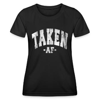 PRIS AF SAINT-VALENTIN EN DISANT FEMMES HOMMES - T-shirt sport Femme - noir - Devant - AI Model Female 172 light (172cm)