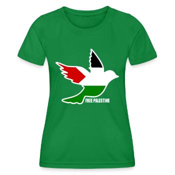 Free palestine - T-shirt sport Femme - vert - Devant - AI Model Female 172 dark (172cm)