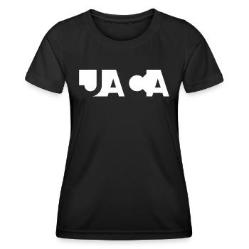 JACA – Huesca – Aragon – Espagne - T-shirt sport Femme - noir - Devant - AI Model Female 172 light (172cm)