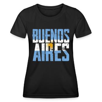 Buenos Aires Argentina - Women's Functional T-Shirt - black - Front - AI Model Female 172 light (172cm)