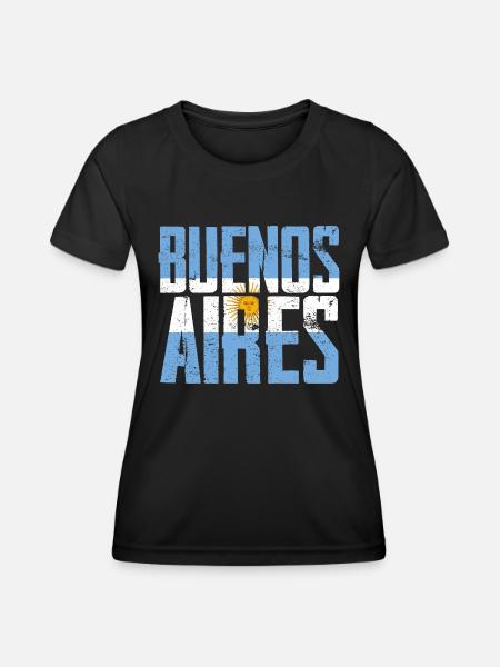 Buenos Aires Argentinien - Funktionsshirt til damer - sort