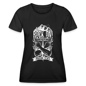 Iwagumi Aquascaping Fish Keeper Aquascape Rock On - Women's Functional T-Shirt - black - Front - AI Model Female 172 light (172cm)