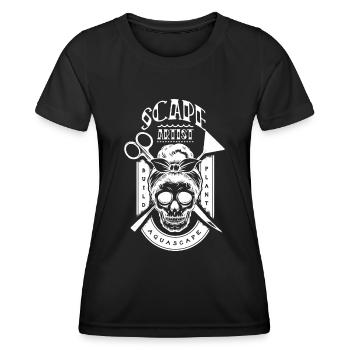 Women's Aquascaping Tattoo Style Aquascaper - Women's Functional T-Shirt - black - Front - AI Model Female 172 light (172cm)