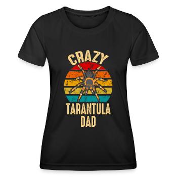 Drôle de Tarentule Folle Papa Pet Spider Arachnid - T-shirt sport Femme - noir - Devant - AI Model Female 172 light (172cm)