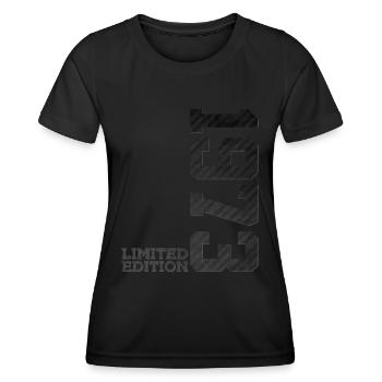 53RD BIRTHDAY LIMITED EDITION 1973 - Women's Functional T-Shirt - black - Front - AI Model Female 172 light (172cm)