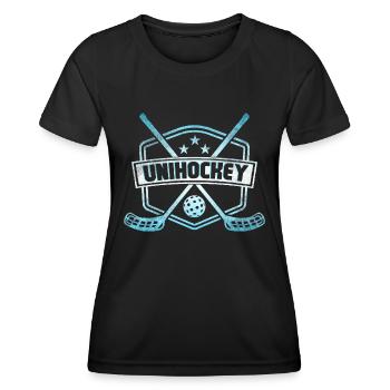 Floorball - T-shirt sport Femme - noir - Devant - AI Model Female 172 light (172cm)