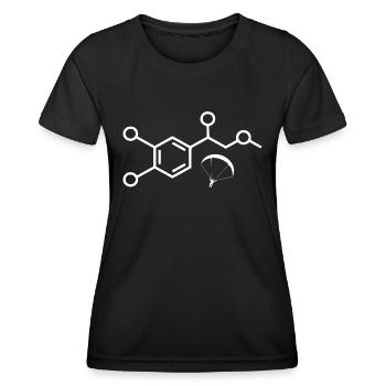Adrénaline Parapente - T-shirt sport Femme - noir - Devant - AI Model Female 172 light (172cm)