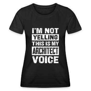 Ich Schreie Nicht Architekten Stimme - Frauen Funktions-T-Shirt - Schwarz - Vorne - AI Model Female 172 light (172cm)