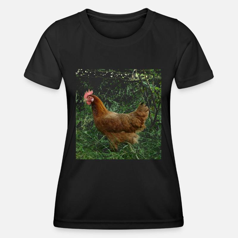 chicken - Women's Functional T-Shirt - black