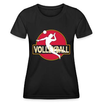 Volleyball | de volleyball de plage Les couleurs peuvent être changées - T-shirt sport Femme - noir - Devant - AI Model Female 172 light (172cm)