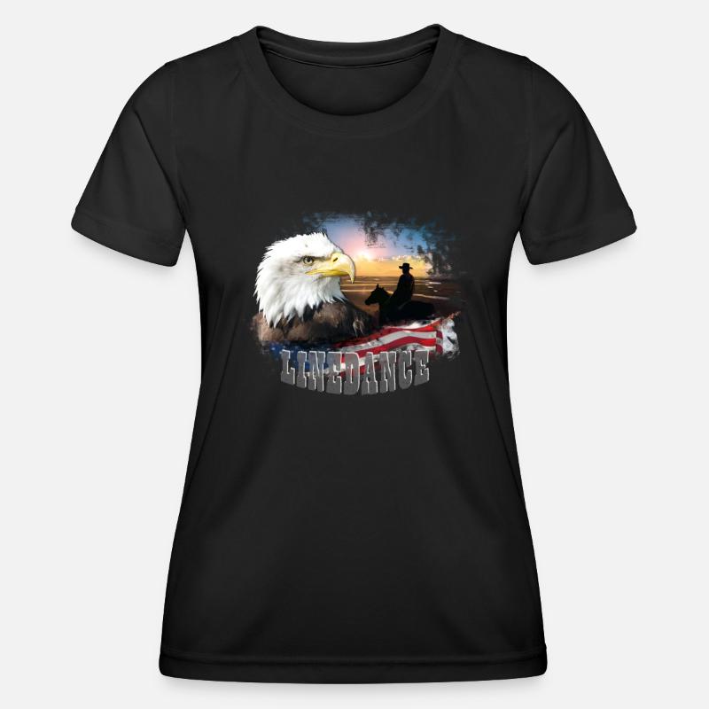 kl_linedance25a - Women's Functional T-Shirt - black