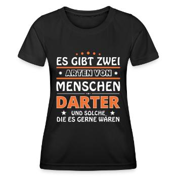 Darter Geschenk - zwei Arten von... Design - Frauen Funktions-T-Shirt - Schwarz - Vorne - AI Model Female 172 light (172cm)