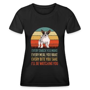 Every Snack You Make Jack Russel Dog Lover - Women's Functional T-Shirt - black - Front - AI Model Female 172 light (172cm)