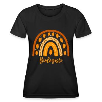 Zum besten Biologen | gewählt Biologe Geschenkidee - Frauen Funktions-T-Shirt - Schwarz - Vorne - AI Model Female 172 light (172cm)