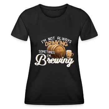 Beer brewer gift - Women's Functional T-Shirt - black - Front - AI Model Female 172 light (172cm)