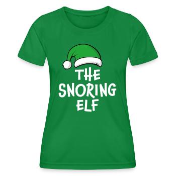 L’elfe ronflant - T-shirt sport Femme - vert - Devant - AI Model Female 172 dark (172cm)