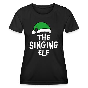 Die singende Elfe - Frauen Funktions-T-Shirt - Schwarz - Vorne - AI Model Female 172 light (172cm)