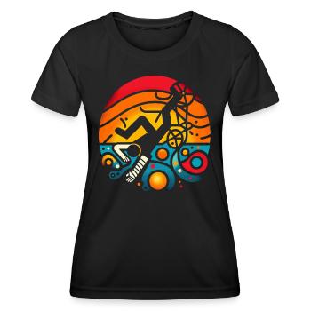 Funny gift for clumsy - Women's Functional T-Shirt - black - Front - AI Model Female 172 light (172cm)