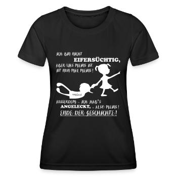 Nicht eifersüchtig besitzergreifend - Alles Meins - Frauen Funktions-T-Shirt - Schwarz - Vorne - AI Model Female 172 light (172cm)
