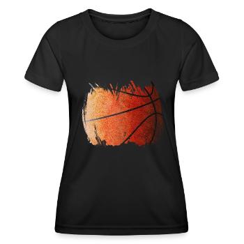 Basketball Basketballer - Frauen Funktions-T-Shirt - Schwarz - Vorne - AI Model Female 172 light (172cm)